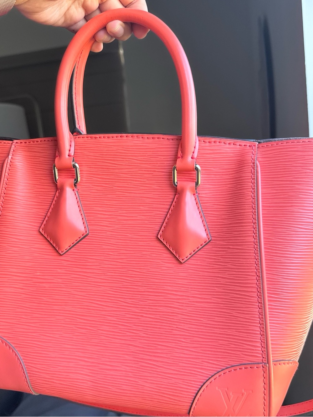 Louis Vuitton Coral Pink Epi Leather Tote